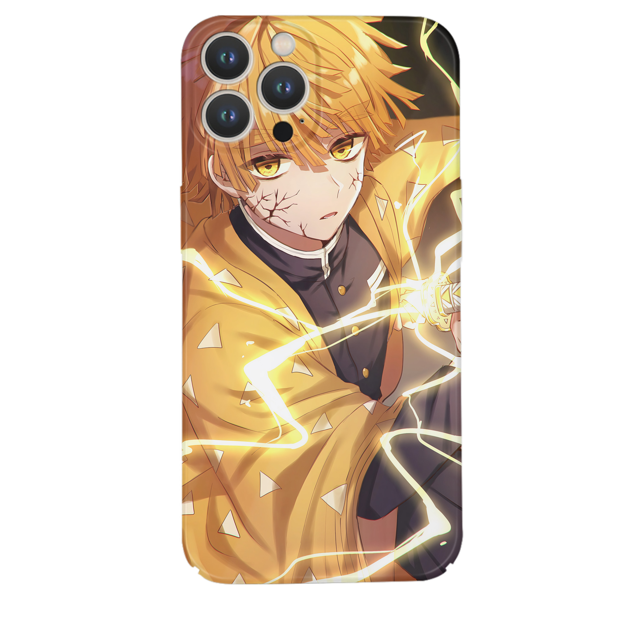 （画像用） 鬼滅の刃（きめつのやいば）我妻 善逸／あがつま ぜんいつ Agatsuma Zenitsu 【iPhone 14シリーズ対応】ハードケース